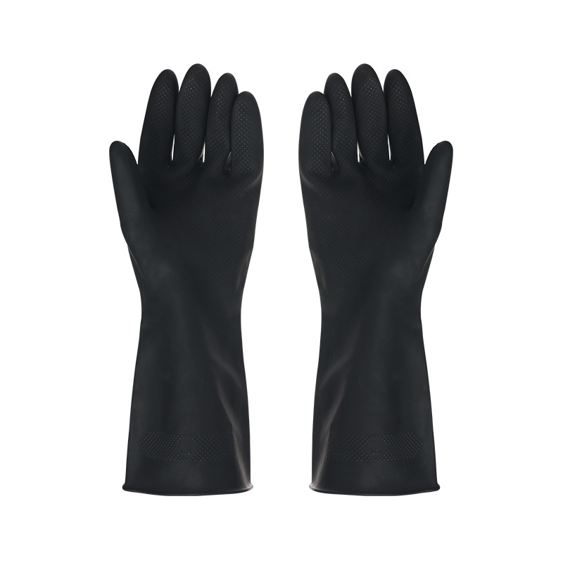 1 Pair Black Gloves Home Washi - Rubber Glove Cleaning 评论和价格