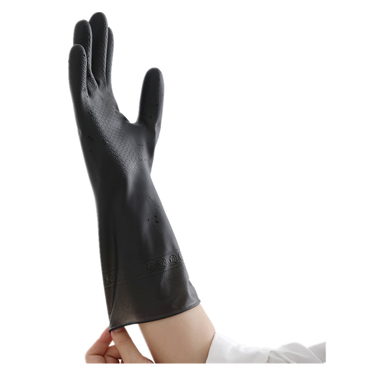 1 Pair Black Gloves Home Washi - Rubber Glove Cleaning 评论和价格