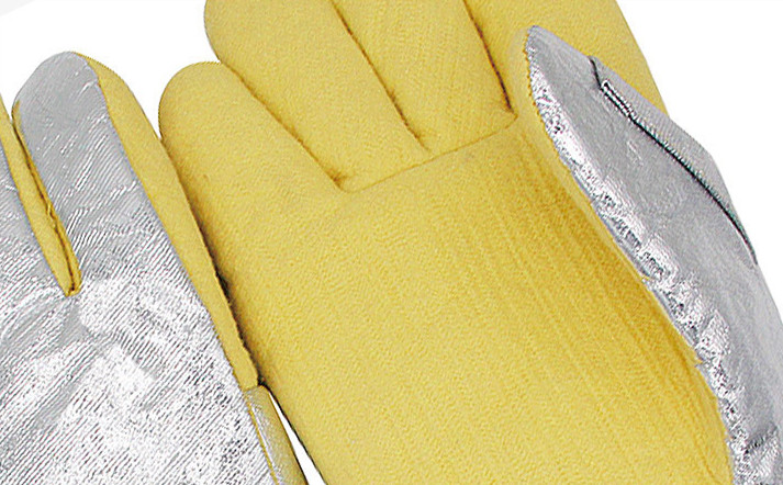 Yellow Aramid Aluminum Coating - Heat Resistant Glove 评论和价格