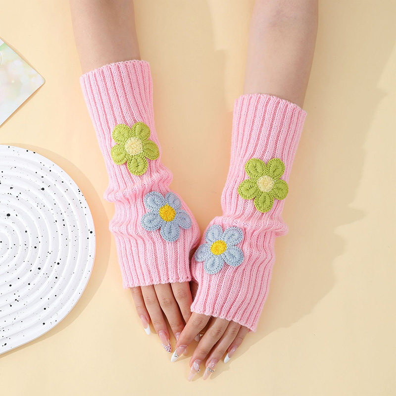 Y2k Accessories Sweet Pink Flo - Fingerless Glove Knit 评论和价格
