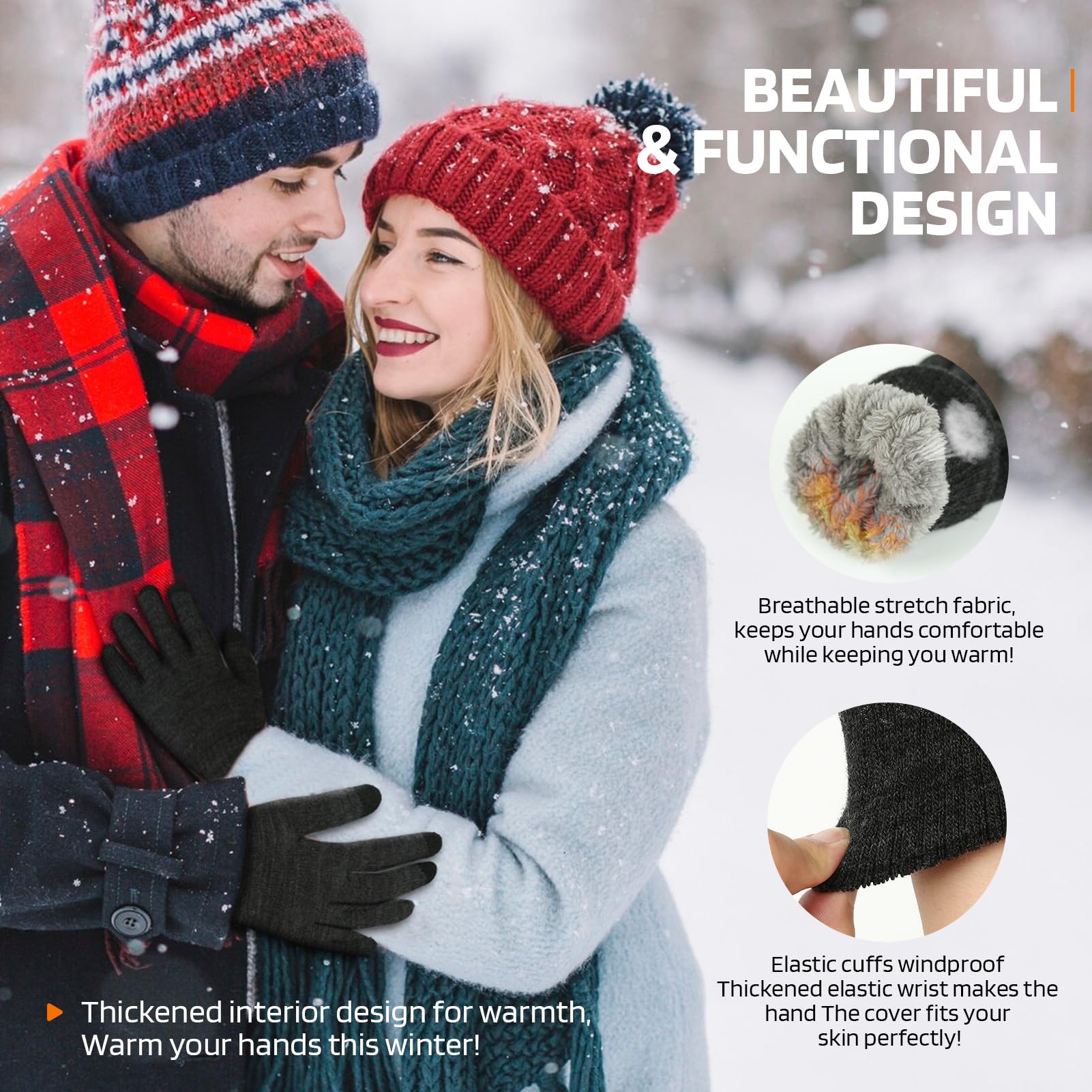 1-5Pairs Winter Outdoor Sports - Workout Glove Gym 评论和价格