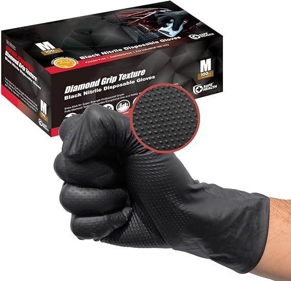Black Nitrile Gloves Disposabl - Nitrile Mechanic Glove 评论和价格