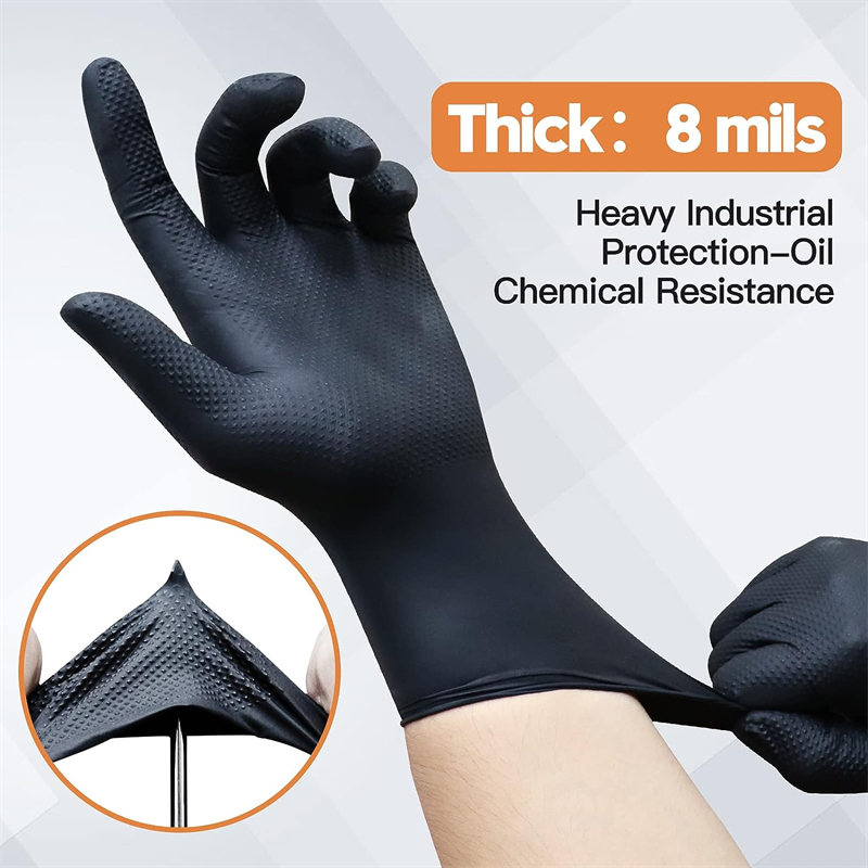 Black Nitrile Gloves Disposabl - Nitrile Mechanic Glove 评论和价格