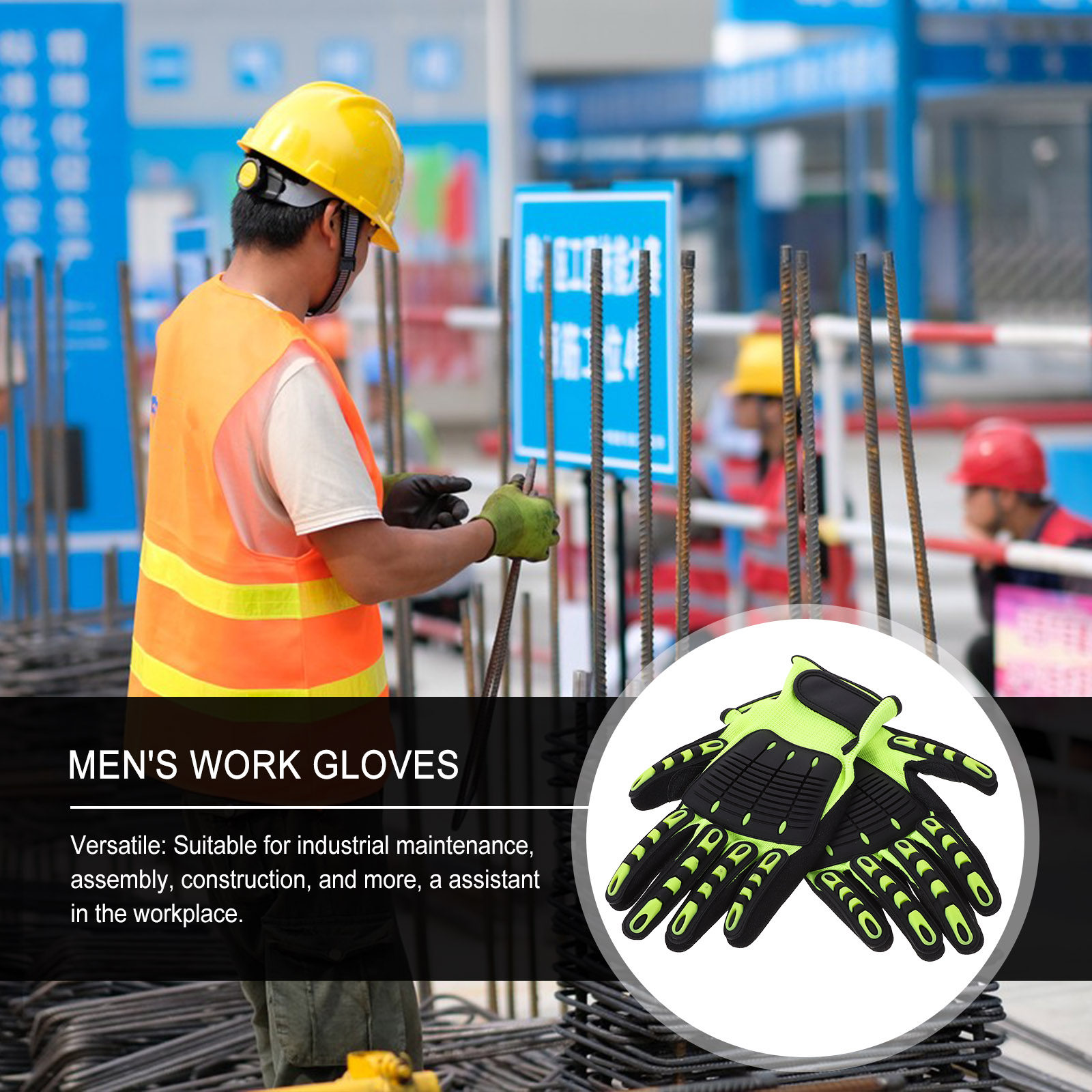 1Pair Heavy Duty Gardening Glo - Work Glove Impact 评论和价格
