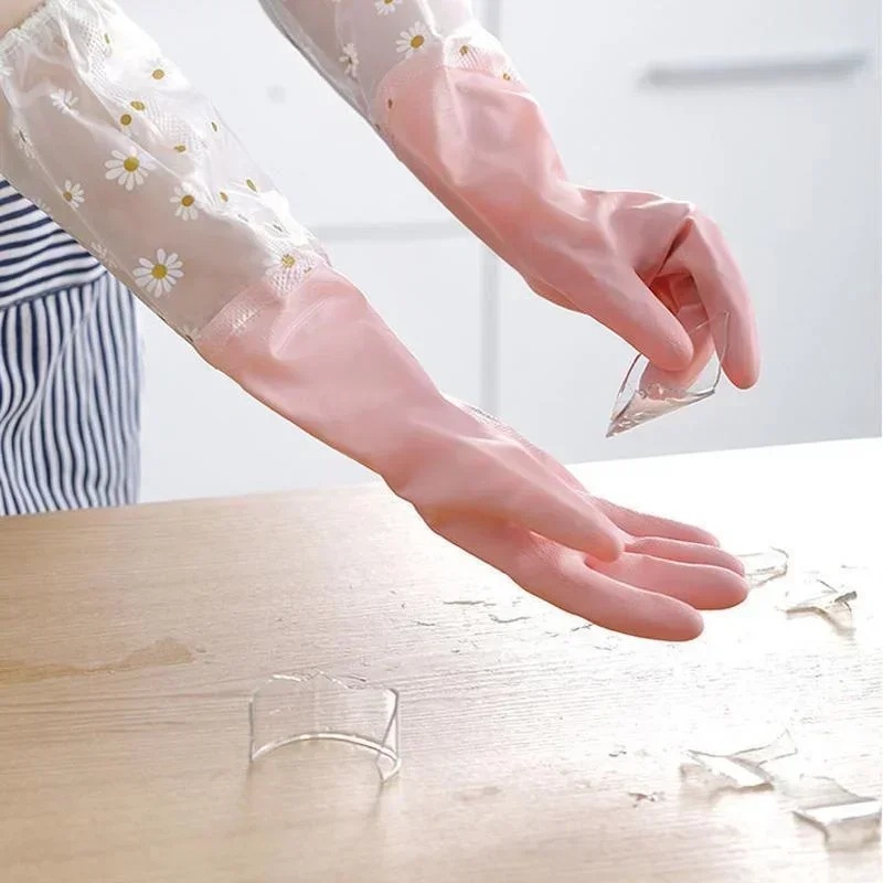 Household Long Sleeve Rubber G - Rubber Glove Cleaning 评论和价格