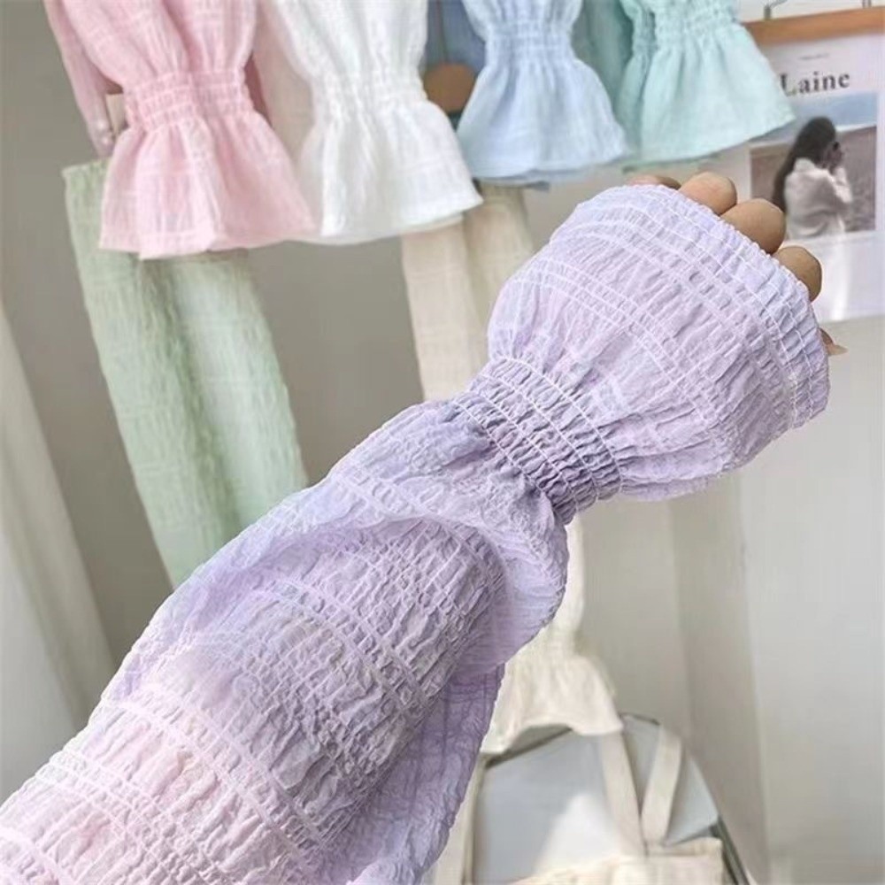 Summer Outdoor Lace Mesh Sun P - Fingerless Glove Knit 评论和价格