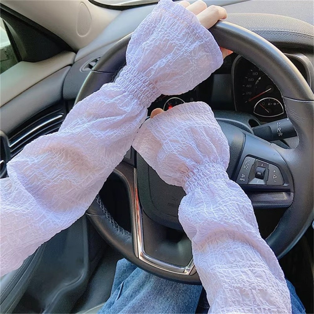 Summer Outdoor Lace Mesh Sun P - Fingerless Glove Knit 评论和价格