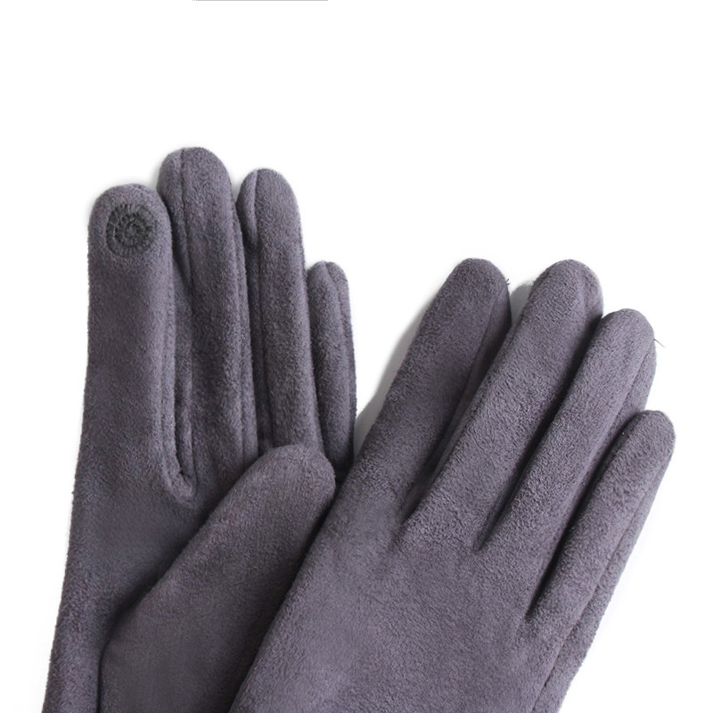 Winter Female Suede Leather Bo - Leather Driving Glove 评论和价格