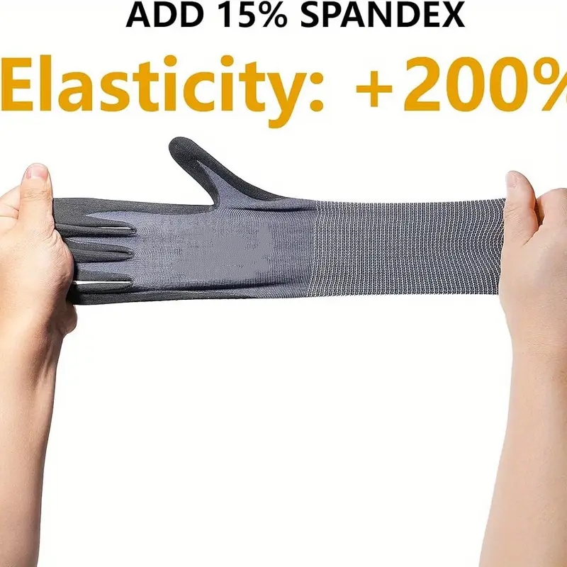 Micro-Foam Safety Work Gloves  - Nitrile Mechanic Glove 评论和价格
