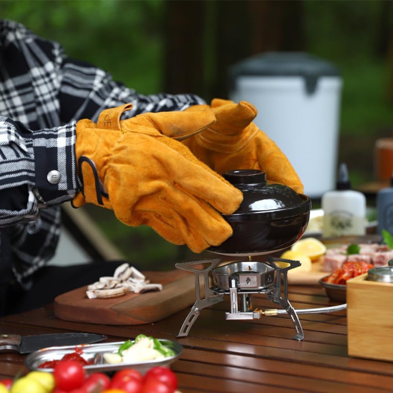 Outdoor BBQ Grilling Heatproof - Heat Resistant Glove 评论和价格