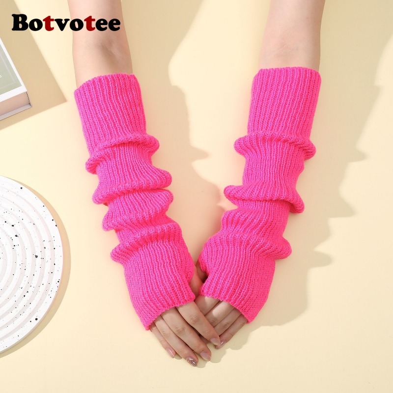 Botvotee Y2k Accessories Knit  - Fingerless Glove Knit 评论和价格