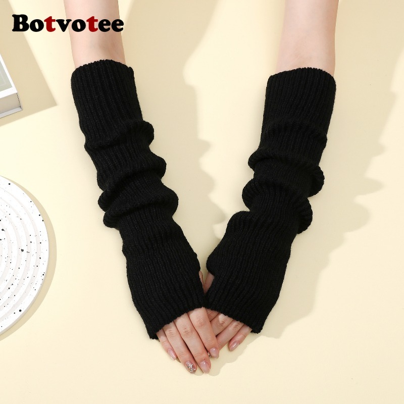 Botvotee Y2k Accessories Knit  - Fingerless Glove Knit 评论和价格