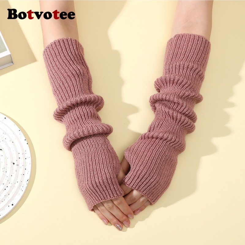Botvotee Y2k Accessories Knit  - Fingerless Glove Knit 评论和价格