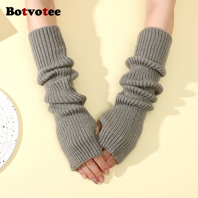 Botvotee Y2k Accessories Knit  - Fingerless Glove Knit 评论和价格