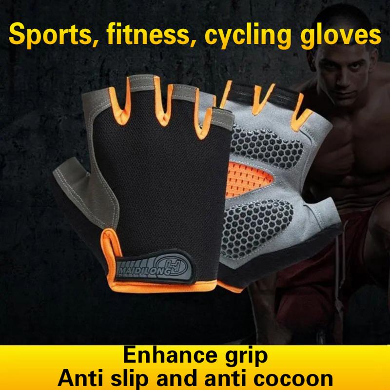 Unisex Half Finger Cycling Glo - Workout Glove Gym 评论和价格