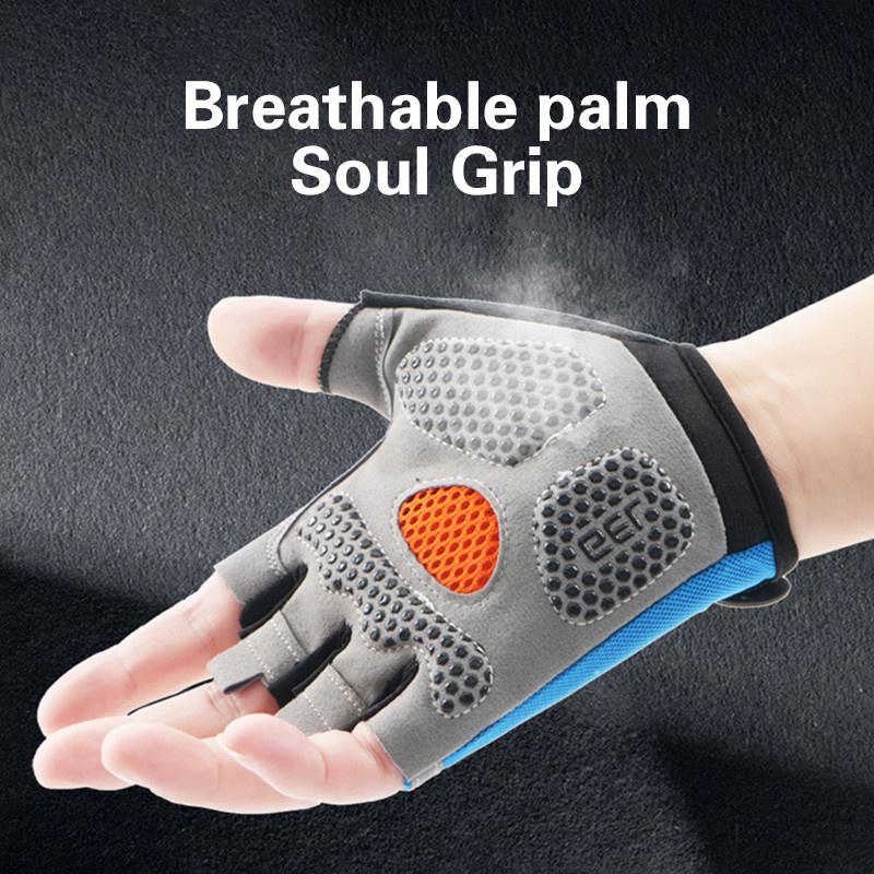 Unisex Half Finger Cycling Glo - Workout Glove Gym 评论和价格